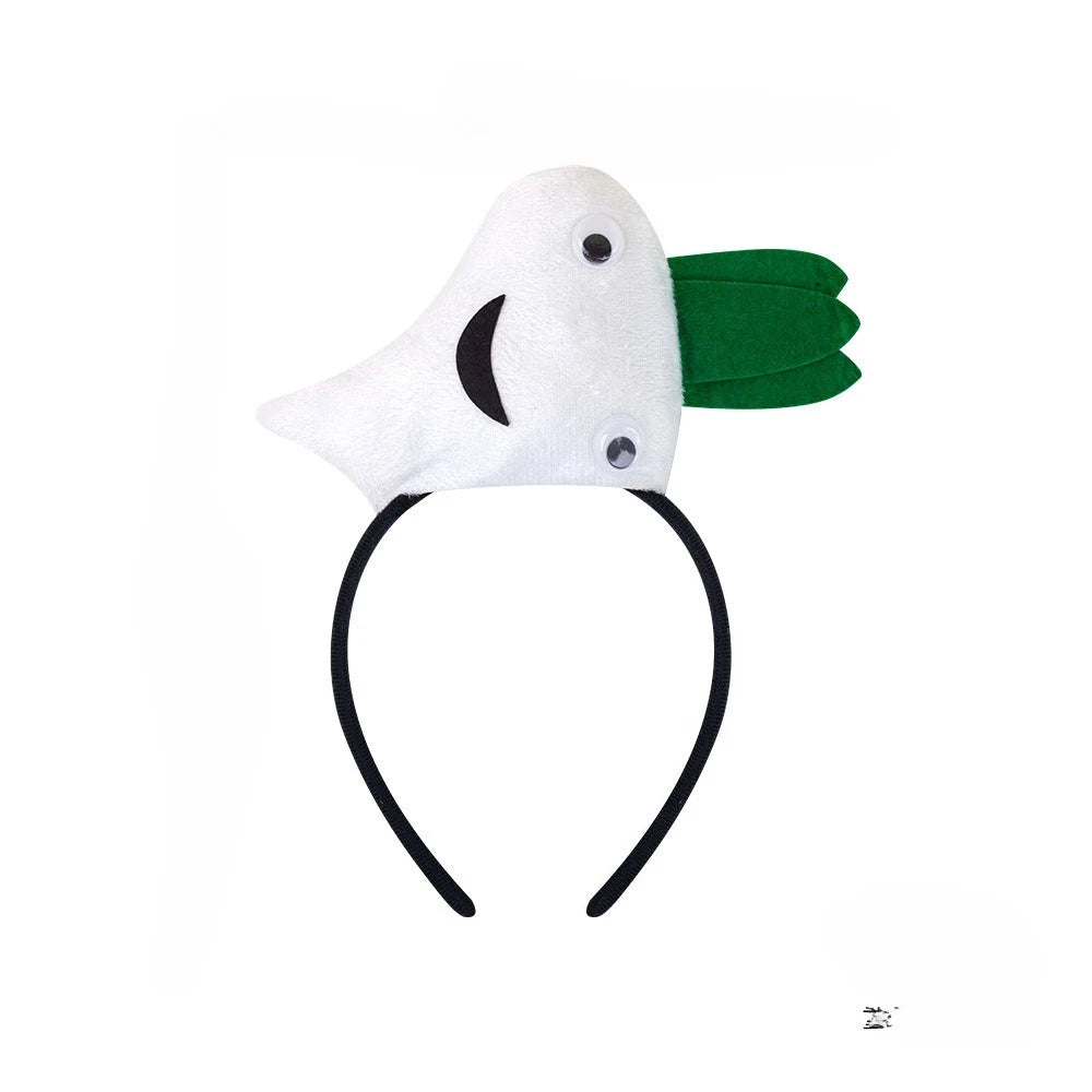 Cute Carrot Hair Hoop – Cosplay Headwear for Kids & Adults Costume Hair Hoop Babs white headband for teens or women