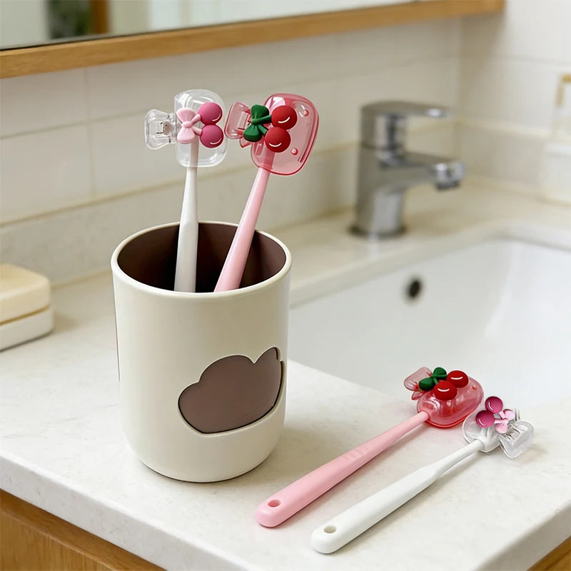 Cherry Design Toothbrush Holder – Ventilation & Protection Toothbrush Holder Babs