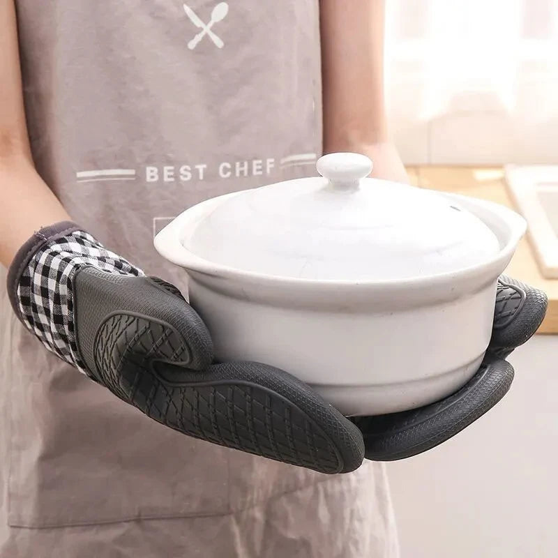 Silicone Oven Glove – Anti-Slip, Heat Resistant Kitchen Mitt Silicone Oven Mitt Babs