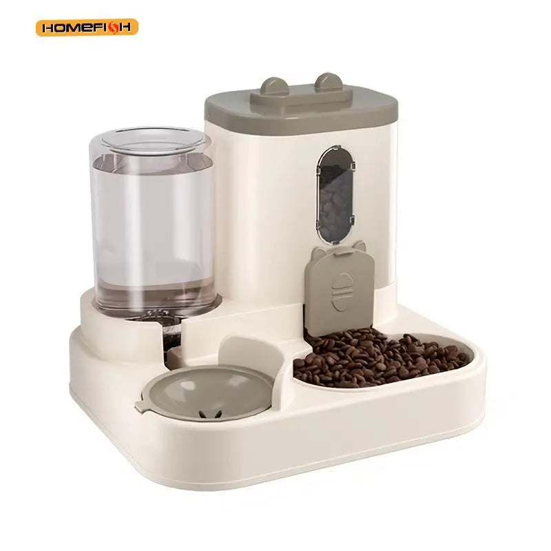 2-in-1 Automatic Cat Food & Water Dispenser | Pet Feeder Automatic Pet Feeder Babs