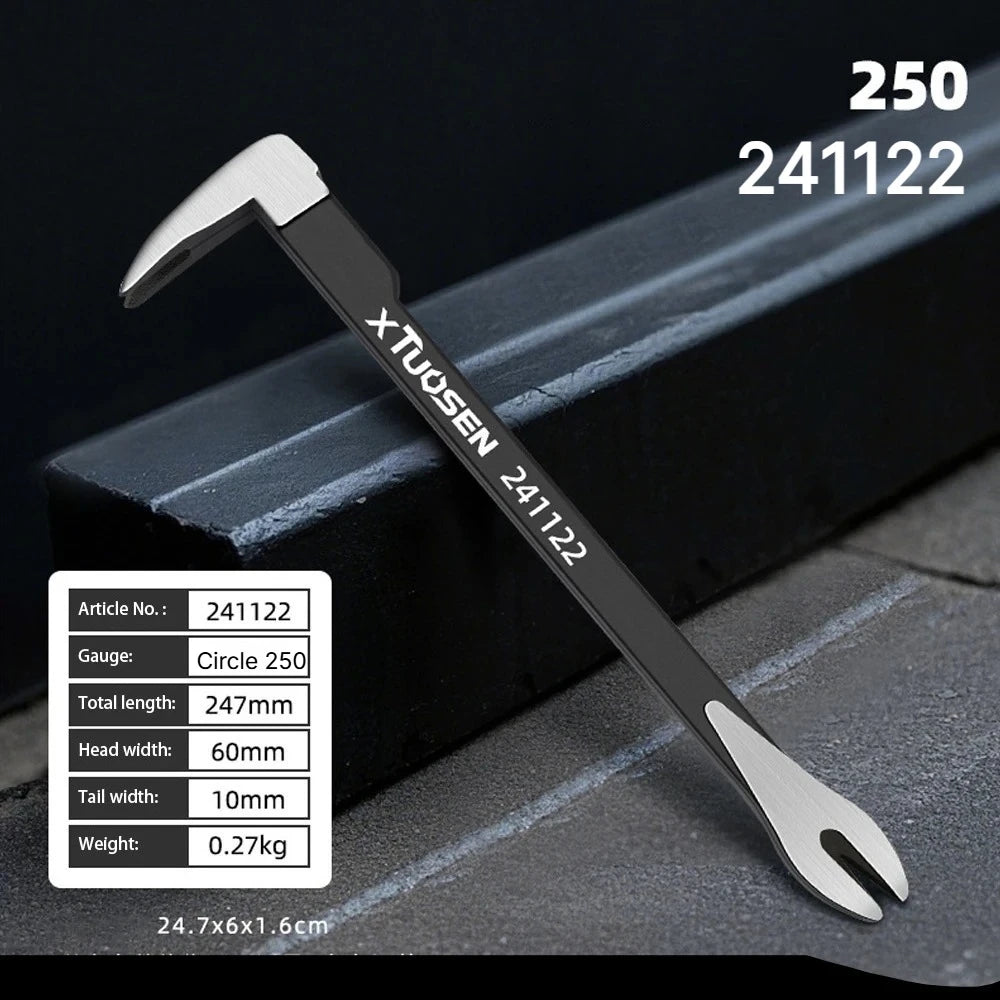 Dual End Pry Bar & Nail Puller – Carbon Steel Crowbar Tool Pry Bar Crowbar Babs 241122
