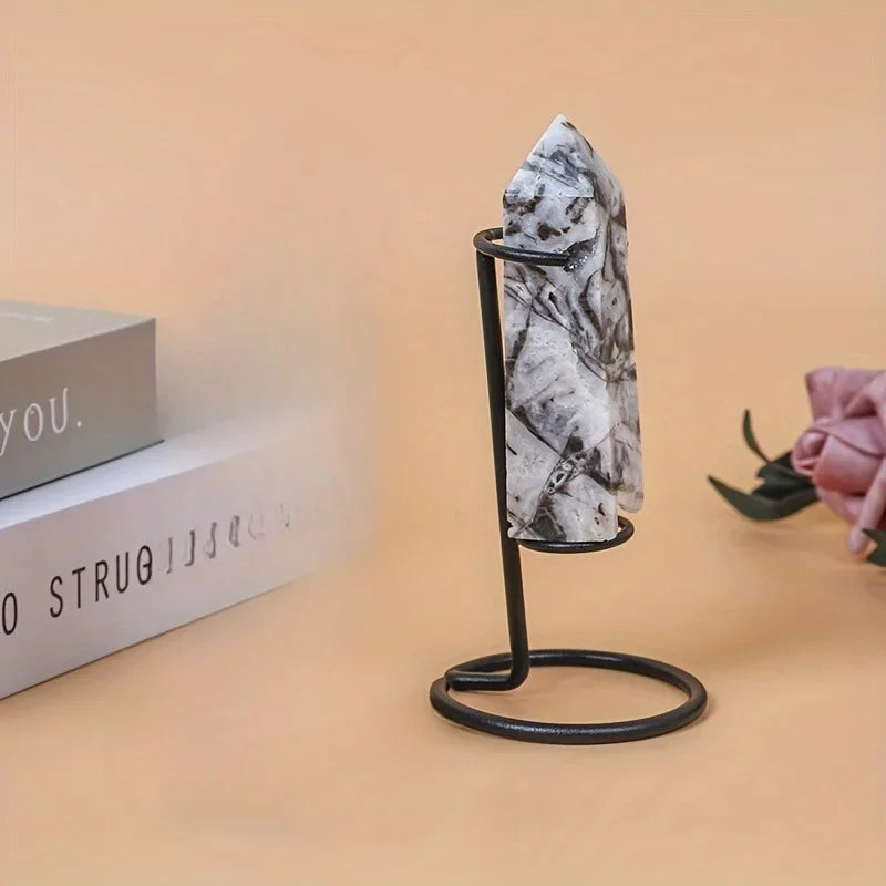 Crystal Column Pedestal Stand – Boho Energy Stone Base Holder Crystal Display Stand Babs