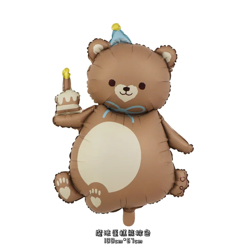35-Inch Little Bear Foil Balloon – Baby Shower & Party Decor