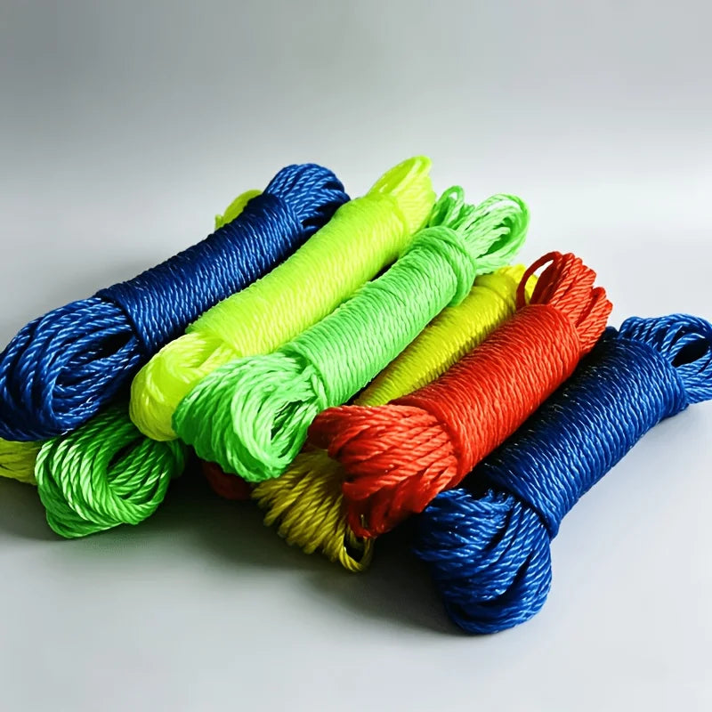 4PCS Nylon Clothesline 10M – Outdoor Wear-Resistant Drying Rope Nylon Clothesline Babs