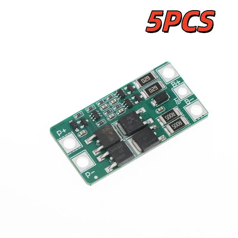 2S 8.4V BMS Battery Protection Board with Balancing | 1–5 Pcs Battery Protection Board Babs Green 5pcs