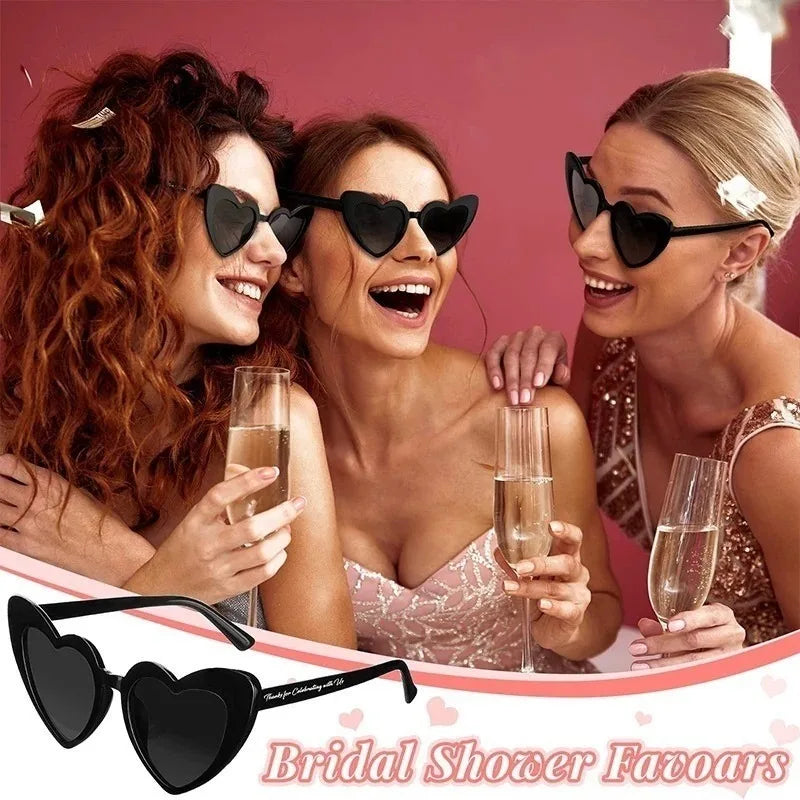 Heart Shaped Sunglasses – Bachelorette & Bridal Party Gift Novelty Party Sunglasses Babs