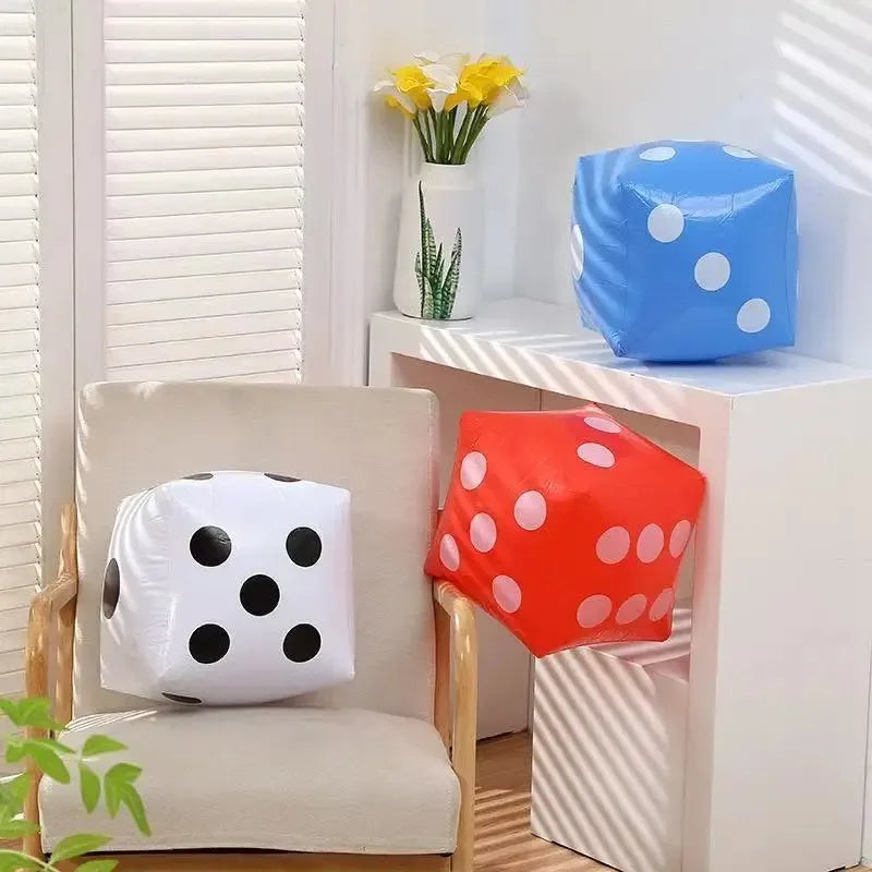 Giant Inflatable Dice 30cm PVC Party Game Toy – 1 or 2 Pack Inflatable Party Game Babs