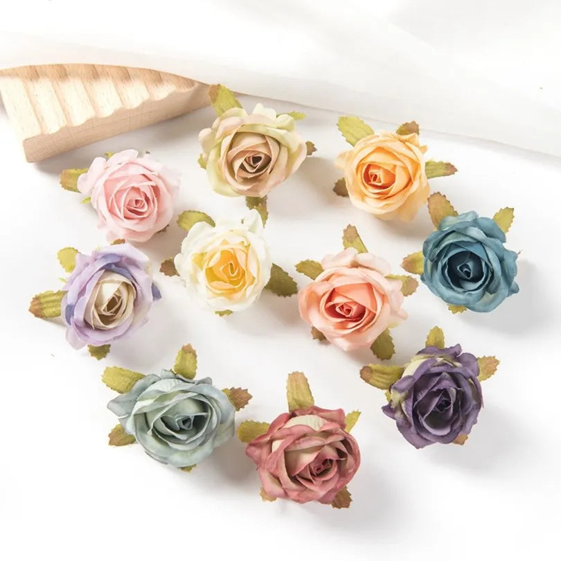 Silk Rose Buds Artificial Flowers 30/100pcs – Wedding & Decor Artificial Silk Flowers Babs