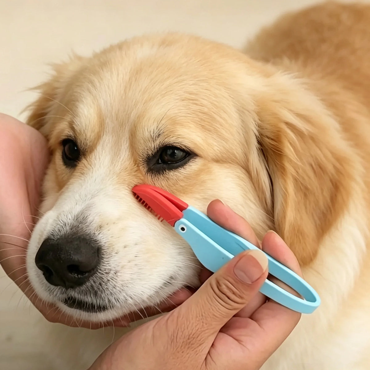 Pet Eye Cleaning Comb – Dog & Cat Tear Stain Remover Brush Pet Grooming Brush Babs