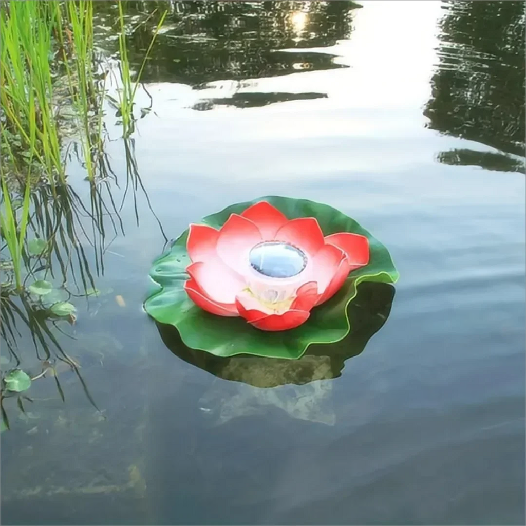 Solar Floating Lotus LED Lamp – Pond & Garden Night Light Solar Garden Light Babs A