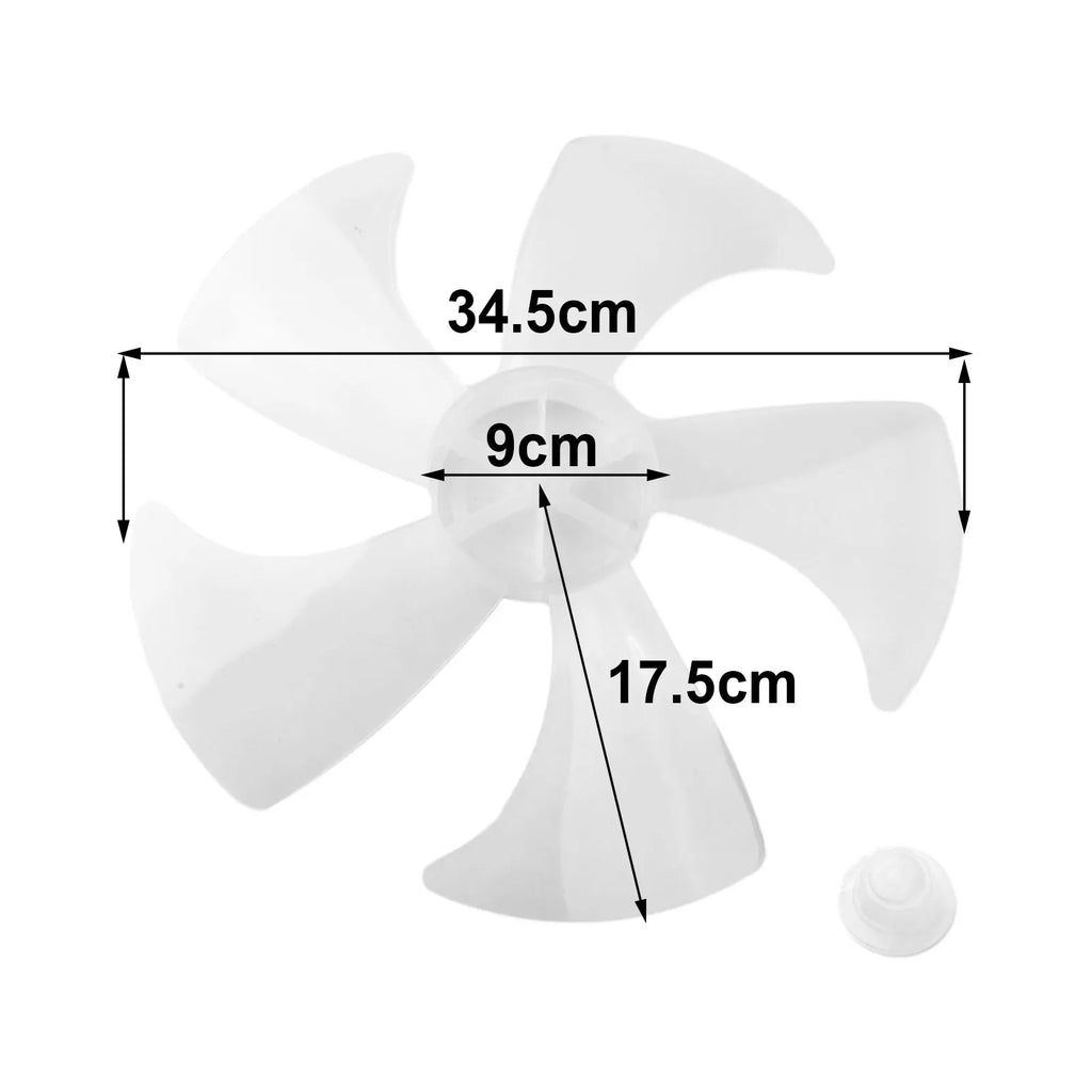 14-Inch 5-Leaf Replacement Fan Blade with Nut Cover | LEENKEA Fan Blade Replacement Babs