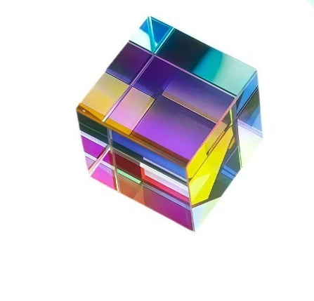 Prism Crystal Cube Sun Catcher – Rainbow Light Dispersion Décor Crystal Sun Catcher Babs 20mm