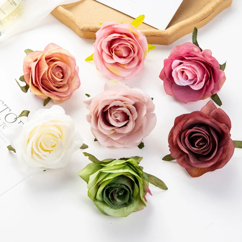 Artificial Silk Rose Flower Heads – Wedding & Home Décor Artificial Flower Heads Babs