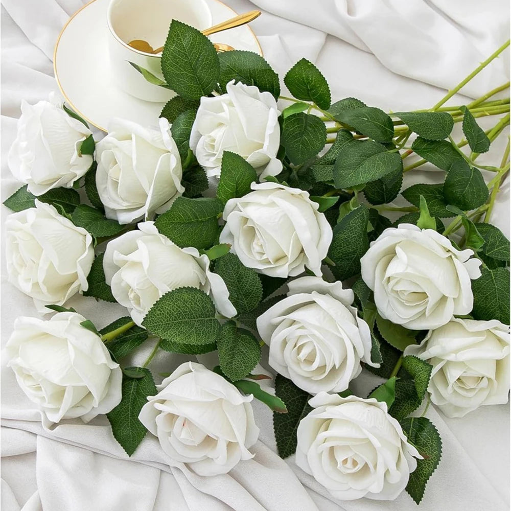 50cm Artificial Silk Rose Bouquet – Wedding & Home Decor Artificial Silk Flowers Babs