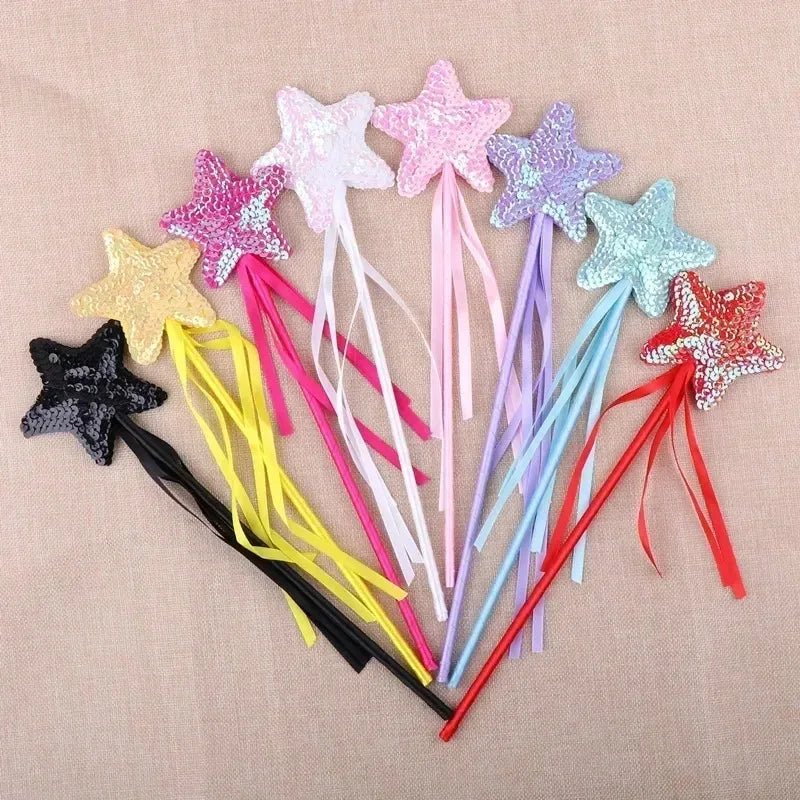 12pc Butterfly Fairy Wand Set – Princess Cosplay Party Props Fairy Wand Set Babs