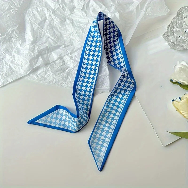 Blue Long Scarf Ribbon – Multi-Use Hair & Bag Accessory Hair & Bag Ribbon Babs