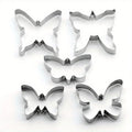 Butterfly Cookie Cutters – Stainless Steel Baking Molds Set Cookie Cutter Set Babs 5pcs