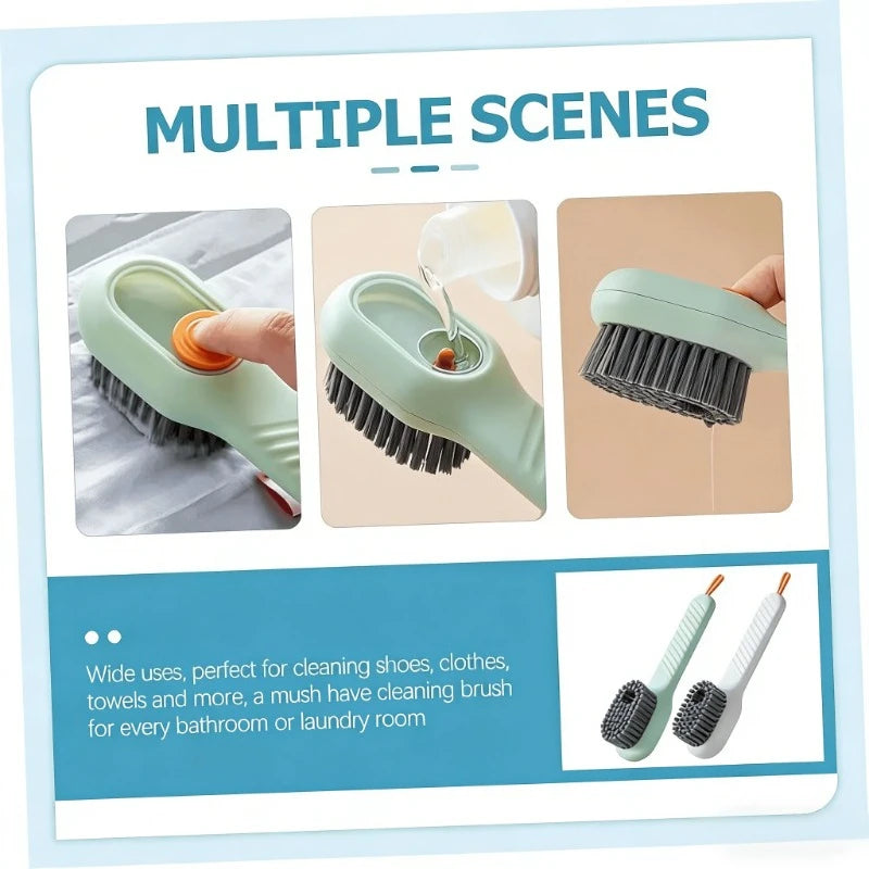 Multifunction Shoe Brush with Auto Soap Dispensing & Soft Bristles Cleaning Shoe Brush Babs