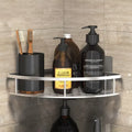 No-Drill Bathroom Toilet Paper Holder Shelf & Storage Bathroom Shelf Holder Babs Silver