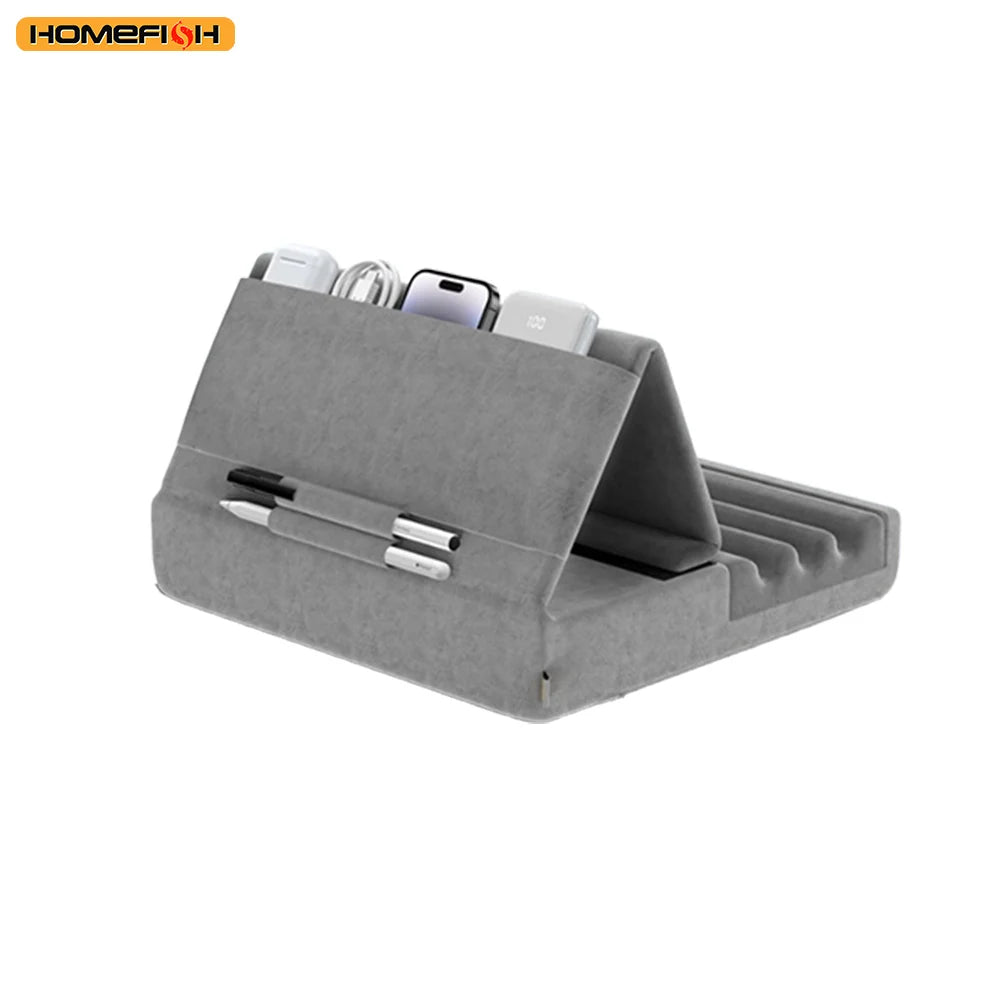 Foldable Tablet Pillow Stand for Lap, Bed & Desk with Pocket Tablet Pillow Stand Babs