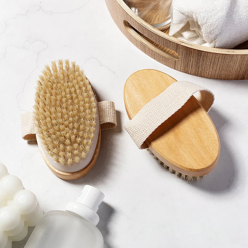 Handheld Back Scrubber Brush – Body Exfoliating & Massage Body Exfoliating Brush Babs
