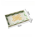 Natural Seashell Decorative Tray – Retro Square Storage Plate Decorative Storage Tray Babs Grass