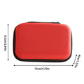 Portable Travel Cable Organizer Bag – EVA Zipper Case Travel Organizer Bag Babs Red
