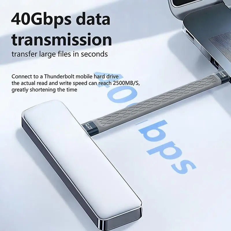 USB4 40Gbps Type-C Cable – PD 240W & 8K Video Keychain USB4 Type-C Cable Babs