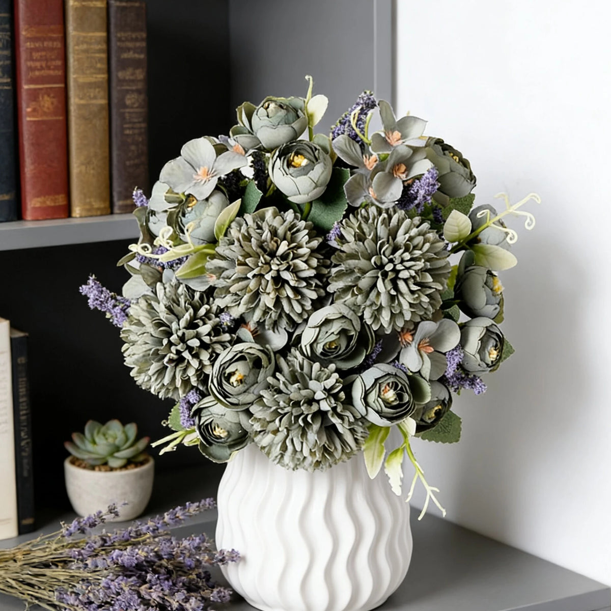 Artificial Silk Rose & Hydrangea Bouquet – Wedding & Home Decor Artificial Flower Bouquet Babs