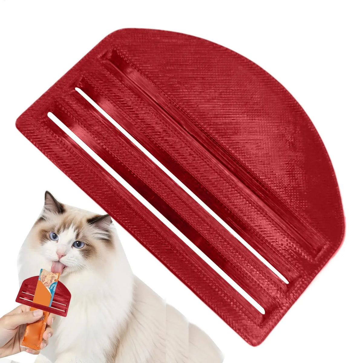 Cat Food Pouch Squeezer – Easy No-Mess Treat Dispenser Tool Pet Feeding Tool Babs