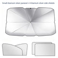 Foldable Car Windshield Sunshade – UV Blocking Front Cover Car Windshield Sunshade Babs Silvery Small