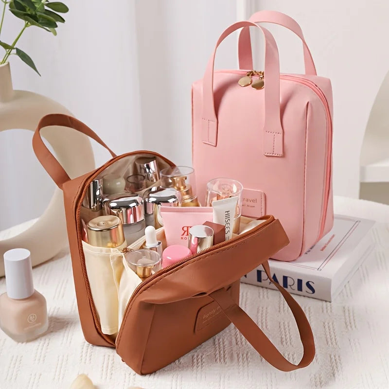 Large PU Leather Makeup Bag – Travel Cosmetic Organizer Travel Cosmetic Bag Babs