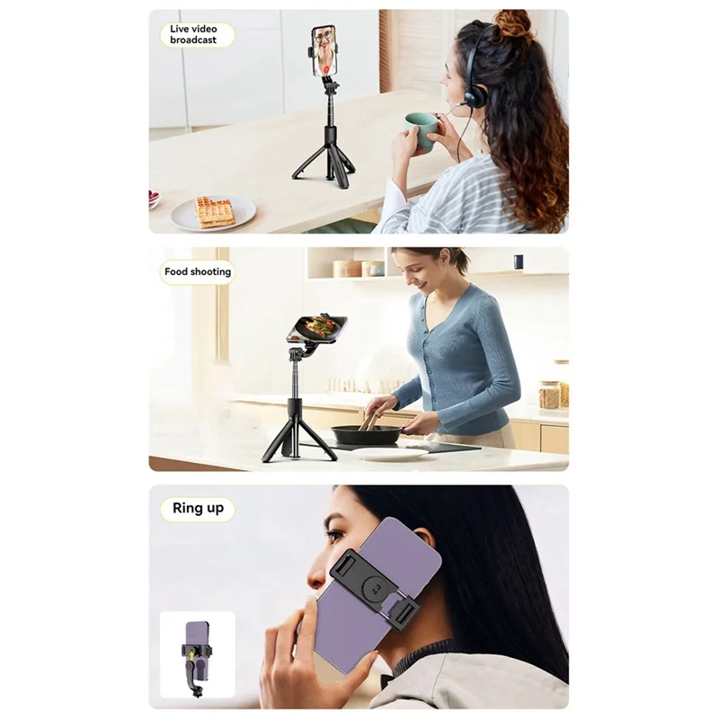 Selfie Stick Floor Tripod with Bluetooth Remote – iOS & Android Selfie Stick Tripod Babs