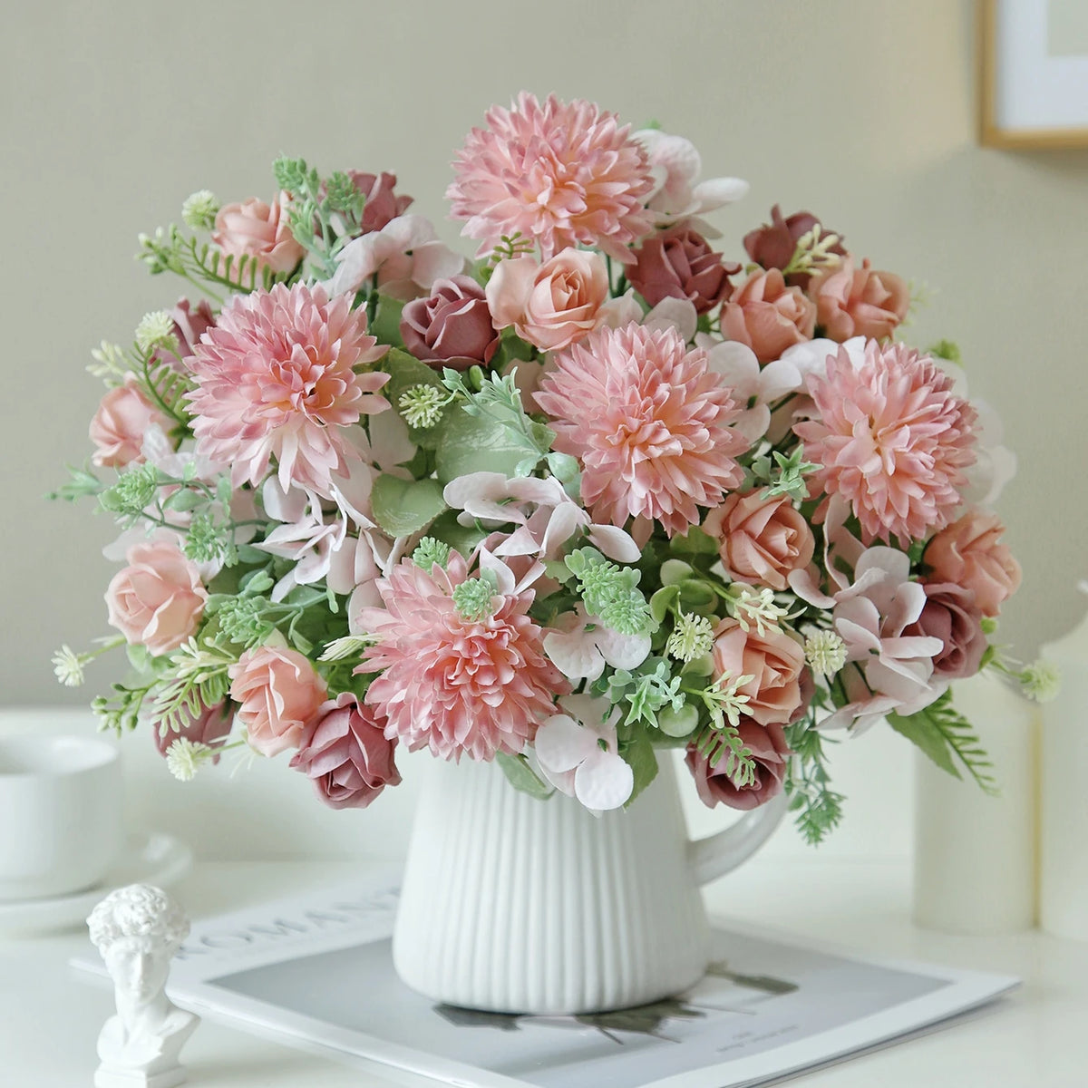Artificial Silk Rose Bouquet – Wedding & Home Décor Gift Artificial Silk Flowers Babs