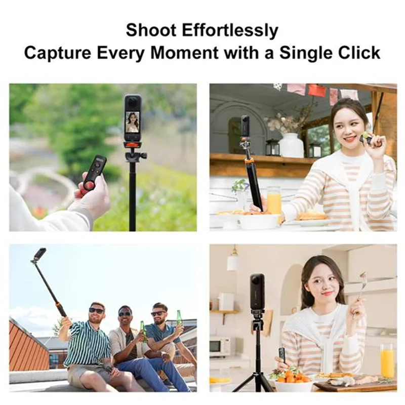 Bluetooth Shutter Remote for Insta360 X5 X4 X3 X2 Go3 ACE Pro Camera Remote Control Babs