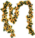 Artificial Sunflower Vine Garland – Silk Hanging Flower Décor Artificial Flower Garland Babs color 1 1pc