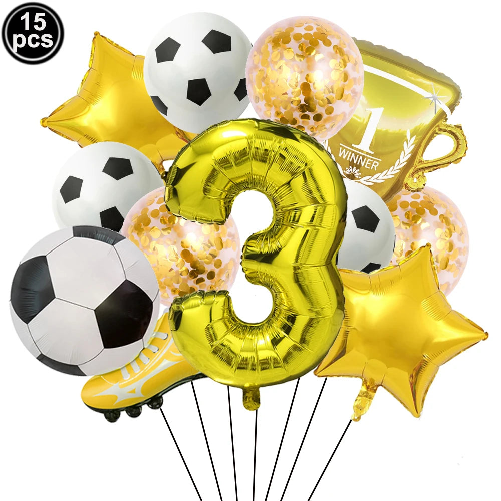 32" Soccer Ball Foil Balloon Set – Kids Birthday Party Decor