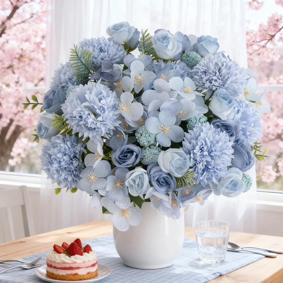 Artificial Silk Rose & Chrysanthemum Flowers for Home & Weddings Artificial Silk Flowers Babs