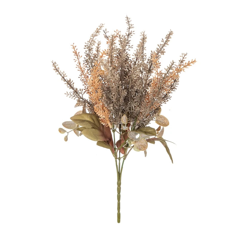 Artificial Eucalyptus Bouquet – Wedding & Home Décor Artificial Flower Bouquet Babs Dark Khaki 1pc