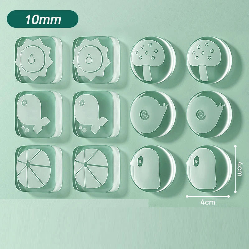 Silicone Door Bumper Pads – Clear Wall Protector Stickers Door Bumper Pads Babs 12pcs 4x4x1cm