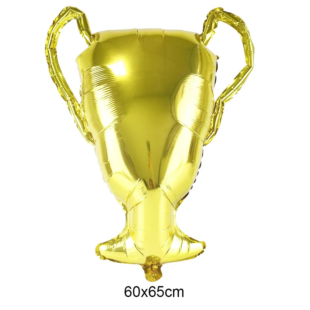 Gold Champion Trophy Foil Balloons – 3-Piece Party Set Foil Party Balloons Babs