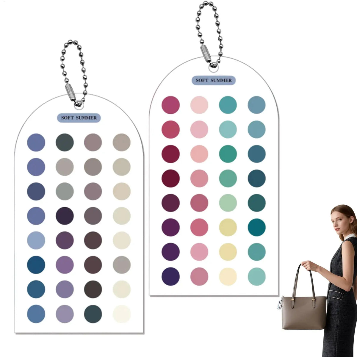 Color Analysis Cards – Double-Sided Acrylic Color Matching Guide Color Analysis Cards Babs