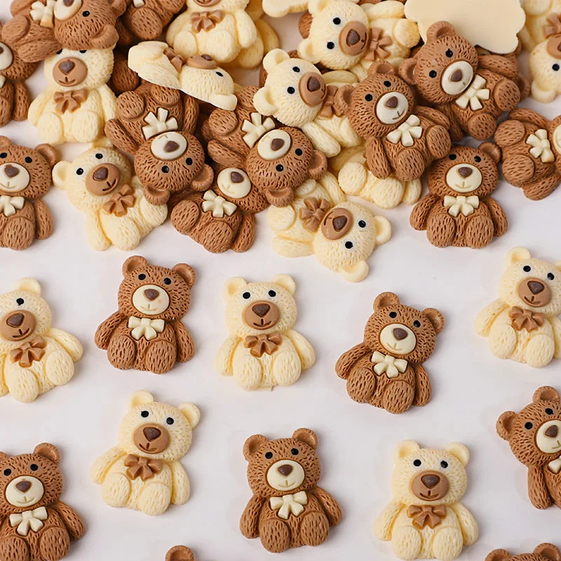 Cartoon Bear Resin Cabochon Flatbacks – DIY Craft Embellishments Craft Embellishments Babs