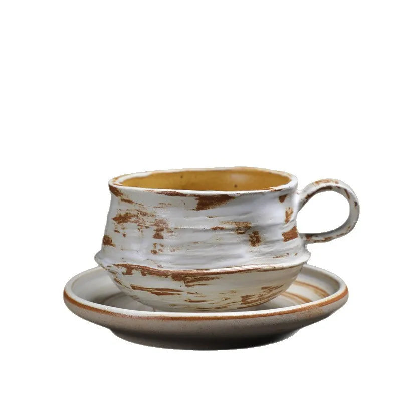 Creative Ceramic Coffee Cup & Saucer Set | Porcelain Mug Ceramic Cup & Saucer Babs