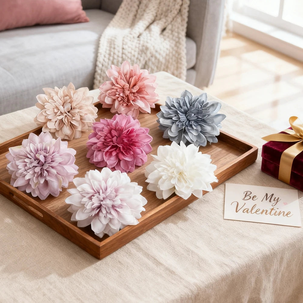 Silk Rose Flower Heads 5/10 Pcs – Wedding & Home DIY Decor Artificial Flower Heads Babs