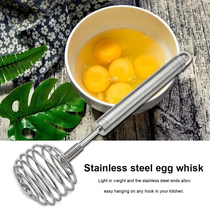 Stainless Steel Ball Spring Whisk – Manual Egg Beater & Masher Manual Kitchen Whisk Babs