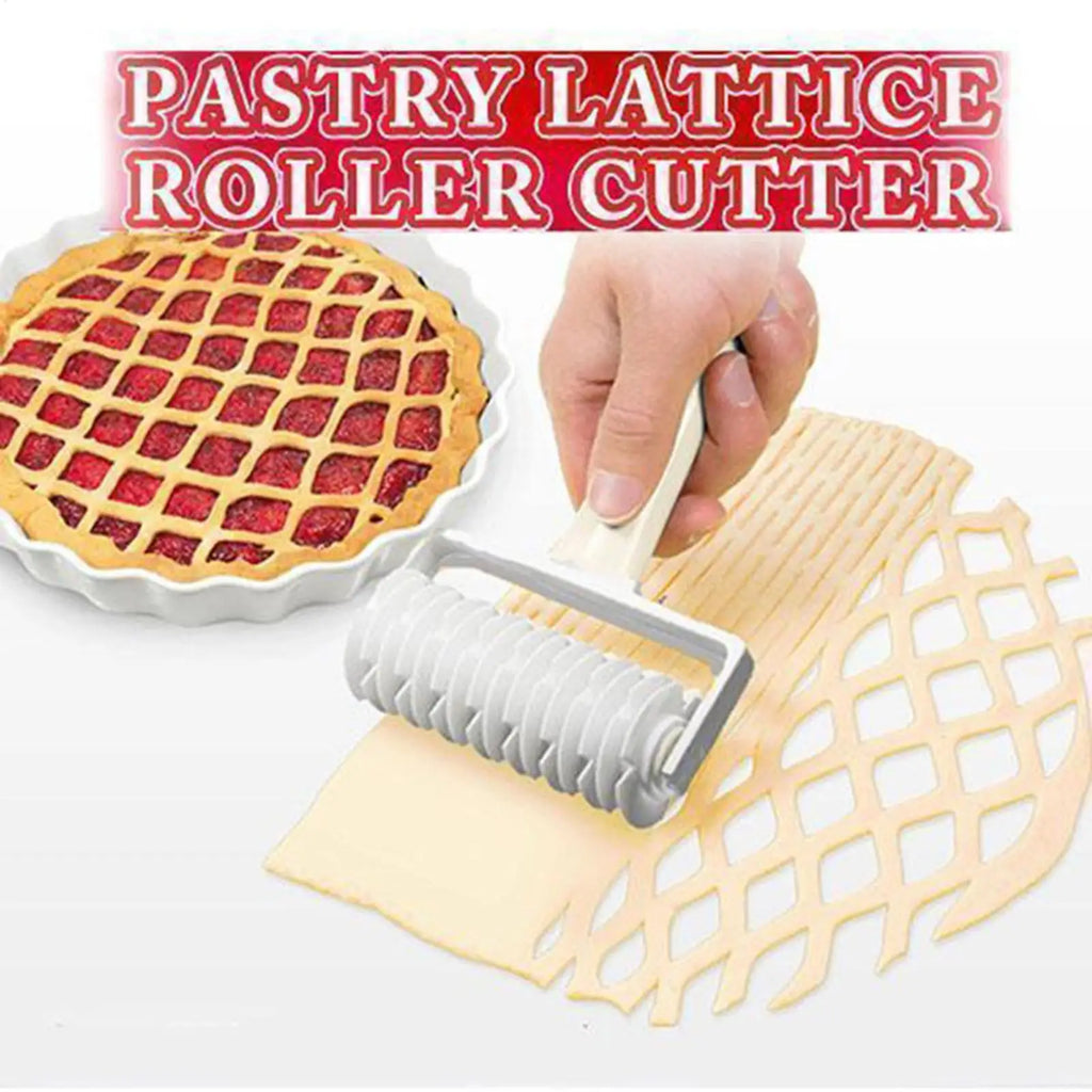 Plastic Lattice Pastry & Pizza Cutter Wheel Roller Tool Pastry Cutter Wheel Babs