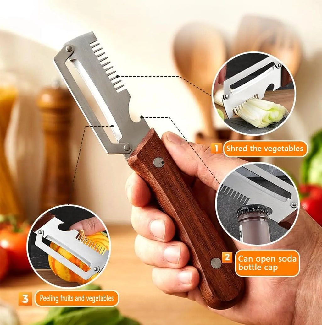 Multifunctional Kitchen Slicer & Bottle Opener | Veggie Cutter Kitchen Slicer Tool Babs