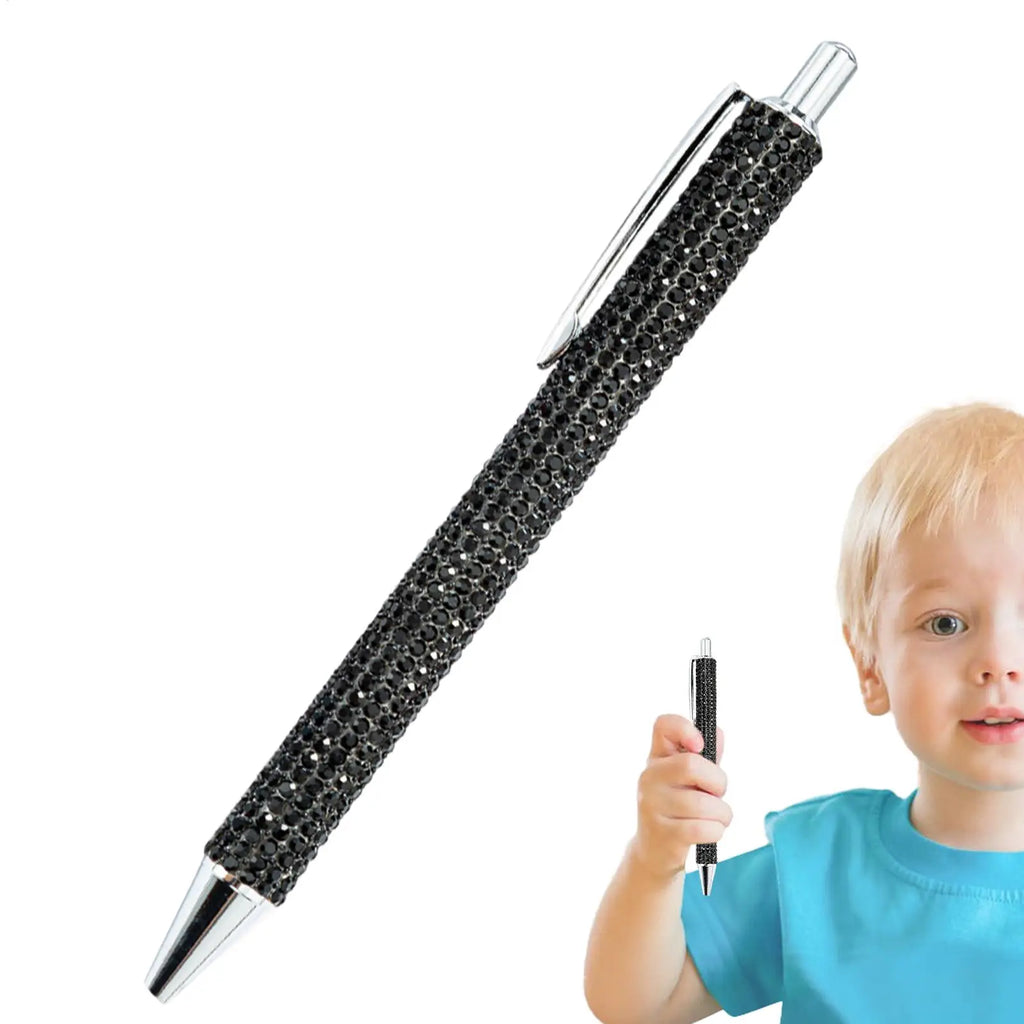 Luxury Rhinestone Ballpoint Pen – Rose Gold Retractable Rhinestone Ballpoint Pen Babs