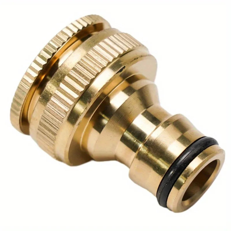 2Pcs Brass Hose Tap Connector 3/4" 1/2" Garden Faucet Adapter Hose Faucet Adapter Babs